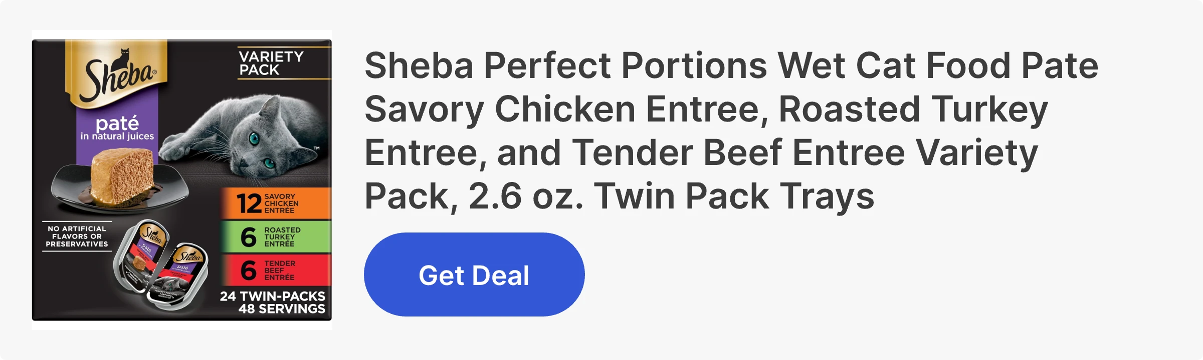 Perfect Portions Wet Cat Food Pate Savory Chicken Entree