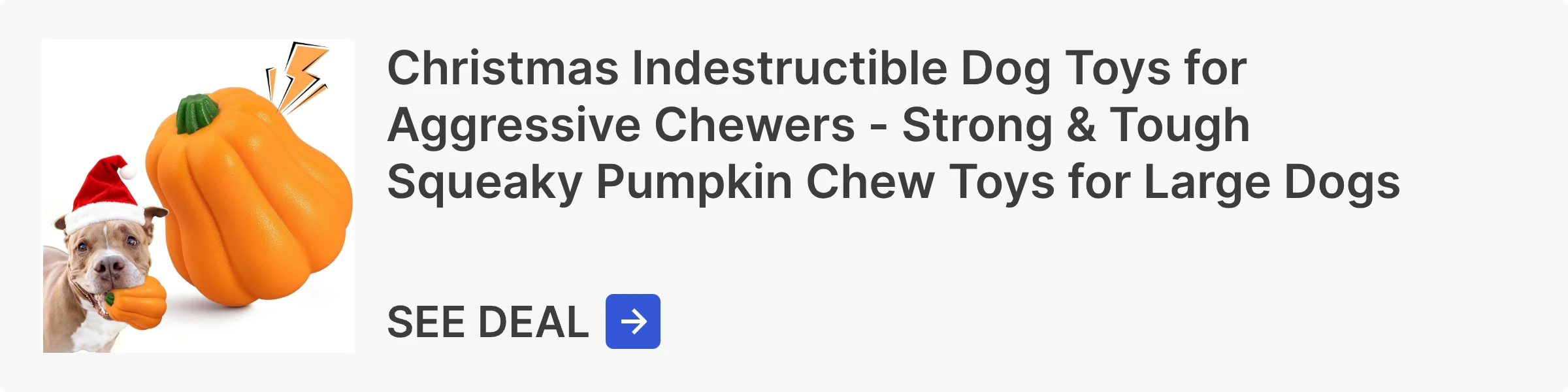 Christmas Indestructible Dog Toys for Aggressive Chewers 